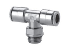 6432 10-3/8 Racor metálico súper-rápido T macho giratorio diam 10 G3/8