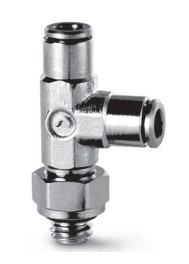 6442 3-M3 Racor metálico súper-rápido T lateral macho giratorio diam 3 M3
