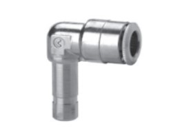 [CF20208089] 6555 4-4 Racor metálico súper-rápido codo con espiga injertable diam 4-4