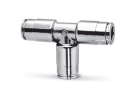 [CF20208517] 8540 8 Racor metálico súper-rápido doble sujeción Te intermedio diam 8