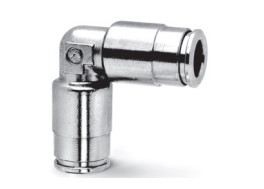 [CF20208519] 8550 6 Racor metálico súper-rápido doble sujeción codo intermedio diam 6