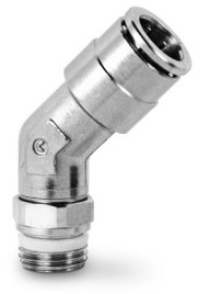 [CF20211639] S6110 6-1/4 Racor metálico súper-rápido Codo 45º macho Sprint diam 6 G1/4