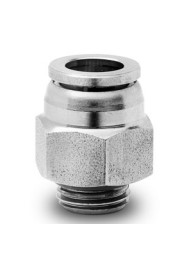 [CF20212420] X6512 4-1/8 Racor de acero inoxidable 316L súper-rápido recto macho diam 4 G1/8