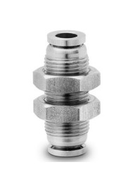 [CF20212463] X6590 12 Racor de acero inoxidable 316L súper-rápido pasamuros recto diam 12