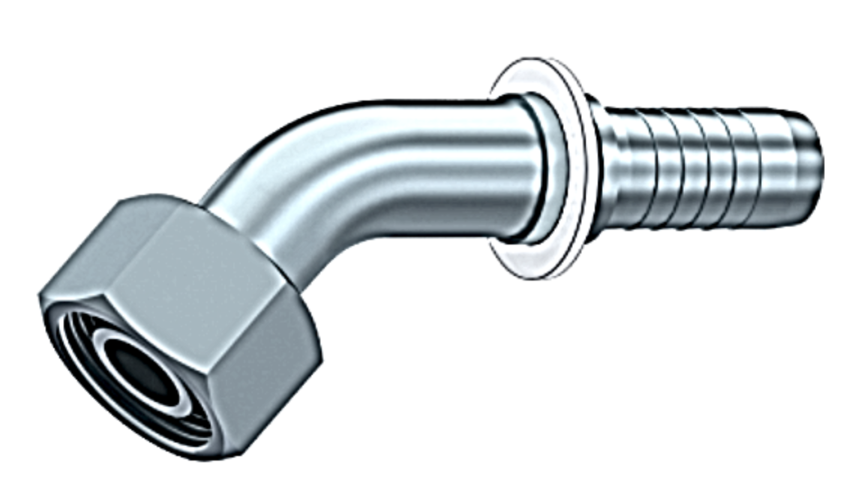 [CF24306423012] HEMBRA GIRATORIA 45º MÉTRICA CON JUNTA  Ø 30  S  42X2 DN 3/4"