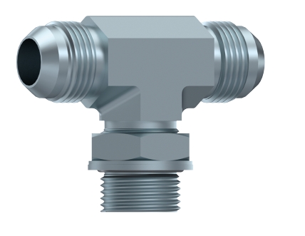 [CFS6100813] TÉ M JIC - M ORIENT. BSP - M JIC 1/2" 20H UNF 1/4" BSP