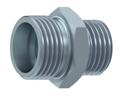 [CFSTA AL 42 1 5/8 UNF] RACOR RECTO SIN TUERCA Y ANILLO Ø 42 L 1 5/8 UNF