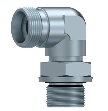 [CFSTA WEE 6L R 1/8] RACOR EN CODO ORIENTABLE BSP MÉTRICO Ø6 L M12X1,5 1/8" BSP