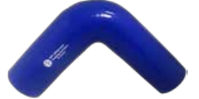 [CFSBSH-3540-90] Codo reductor 90º de silicona para refrigeración - azul (35-40)