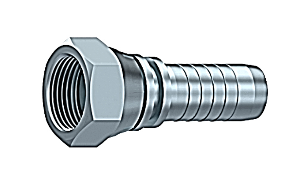 [CF10120606] Hembra giratoria prensar Rosca BSPP (Gas Cilíndrica) Asiento Plano TL 3/8 BSP TUB. 3/8