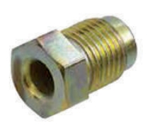 [CF230256] Racor Raufoss Macho con Cuello tubo 3/16" - 4,76 rosca ext. G 3/8" - 24 UNF long. 20