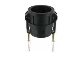 [CFD150PP] Camlock tipo D: acople hembra-rosca hembra BSPP-junta EPDM polipropileno 6,5 bar DN040 1 1/2"