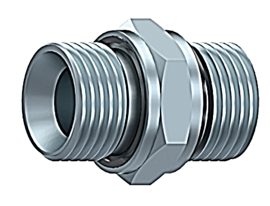 [CFA101004WD] Adaptador M-M cono 60º C/J 1/4" BSP 1/4" BSP Asiento plano