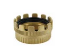 [CF2MKBK] TW-Acople hembra tipo MK con rosca hembra BSPP (solo la corona)-NBR Junta de rosca PU - BR/CW617N  DN050 G2"