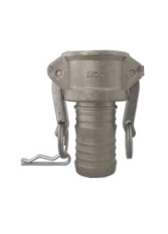 [CFC250SS] Camlock tipo C: acople hembra-espiga para manguera-junta NBR SS AISI 316/1.4408 10 bar DN065 64mm