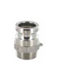 [CFF075SS] Camlock tipo F: acople macho-rosca macho BSPT SS AISI 316/1.4408 17 bar DN020 3/4"