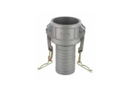 [CFC050AL] Camlock tipo C: acople hembra-espiga para manguera-junta NBR aluminio  DN015 13mm