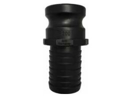 [CFE100PP] Camlock tipo E: acople macho-espiga para manguera polipropileno 8,5 bar DN025 27mm