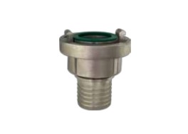 [CFST52/52LSTSS-SZ] Acople Storz con espiga dentada para abrazaderas de seguridad-junta FKM Viton SS AISI 316 25 bar DN25(C)/66mm DN50