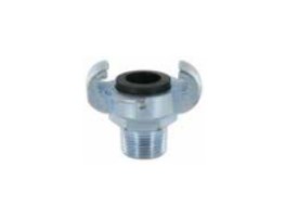 [CFC100M] Racor tipo Europeo «EA DIN3489» con rosca macho-junta NBR acero 10bar 1"