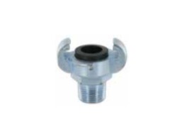 [CFC050M-P] Racor tipo Europeo «EA DIN3489» con rosca macho - con orificio para el clip de seguridad - Junta NBR acero 10 bar 1/2"