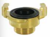 [CFGM075] Racor para agua tipo Geka - con rosca macho - junta NBR latón 25bar 3/4"