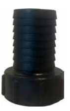 Acople rosca hembra IBC con espiga dentada - junta de espuma PE - polipropileno 10bar S60x6 DN19