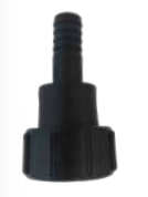 Acople con rosca hembra IBC con giratorio espiga dentada - junta de espuma PE - polipropileno 10bar S60x6 DN25