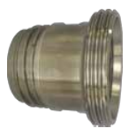 Adaptador rosca macho IBC con macho SMS 1145 SS AISI 316 16bar S60x60 DN32