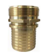 [CFSMBR100S] Acople rosca macho BSPP EN 14420-2 con espiga dentada y cuello de seguridad latón 25bar DN100 4"