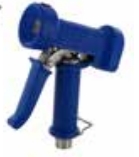 [CFCDG75SS] Pistola de agua para limpieza industrial - rosca hembra BSPP 1/2" azul - SS