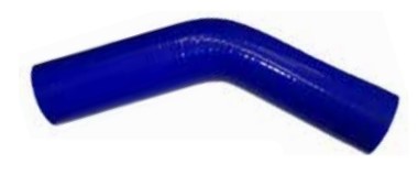[CFSBSH-57-45] Codo 45º de silicona para refrigeración - azul Int. 57mm 4bar