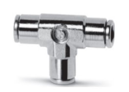 [CF20208075] 6540 3 Racor metálico súper-rápido T intermedio diam 3