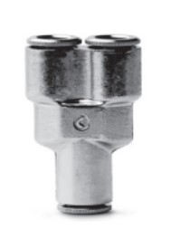 [CF20208092] 6560 10 Racor metálico súper-rápido Y intermedio diam 10