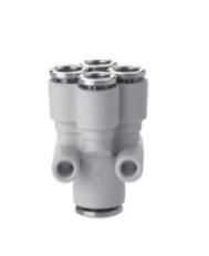 [CF20208396] 7575 6-4 Racor plástico súper-rápido compact doble Y reducido diam 6-4