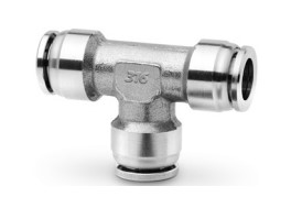 [CF20212451] X6540 8 Racor de acero inoxidable 316L súper-rápido Te intermedio diam 8