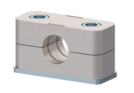 [CFA40AL32] ABRAZADERA ALU SIMPLE COMPLETA S.LIGERA GR. 5