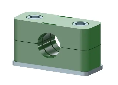 [CFA40AZ40] ABRAZADERA SIMPLE COMPLETA SERIE LIGERA  DN 40 GR. 5