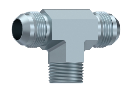 [CFS6812012] TÉ M JIC 37º - M BSPT (60º) - M. JIC37º 1" 1/16 12 H UNF 3/4" NPT