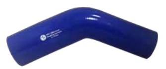 [CFSBSH-5763-45] Codo reductor 45º de silicona para refrigeración - azul (57-63)