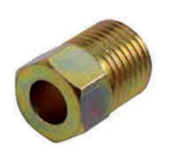 [CF230154] Racor Raufoss Macho sin Cuello tubo 6 rosca ext. G 7/16"- 20 UNF long. 21