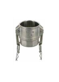 [CFD150DINSS] Camlock tipo D-DIN: acople hembra-rosca hembra BSPP-junta NBR + junta rosca PTFE SS AISI 316/1.4408 16 bar DN040 1 1/2"