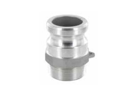 [CFF100AL] Camlock tipo F: acople macho-rosca macho BSPT aluminio  DN025 1"
