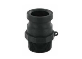 [CFF125PP] Camlock tipo F: acople macho-rosca macho BSPT polipropileno 6,5 bar DN032 1 1/4"