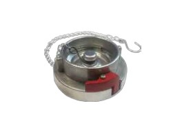 [CFST52BK-SL] Tapón Storz fundido con cadena y cierre de seguridad-Autolock-junta NBR fundición de aluminio 10 bar DN52(C)/66mm 