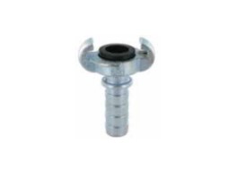[CFC100HE-P] Racor tipo Europeo «EA DIN3489» Espiga con collar - con orificio para el clip de seguridad - Junta NBR acero 10 bar 26,5mm