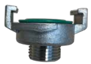 [CFGM075-SS] Racor para agua tipo Geka - con rosca macho - junta Viton SS AISI 316 25bar 3/4"