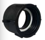 [CFIBCF60BSPF100] Acople rosca hembra IBC con rosca hembra BSPP - junta de espuma PE - polipropileno 10bar S60x6 - 1"