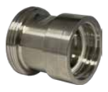 [CFIBCF60DINHM40-SS] Adaptador rosca hembra IBC con macho DIN 11851 - sin junta - SS AISI 316 16bar S60x6 DN40
