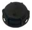 [CFIBCC60] Tapones IBC negro polipropileno S60X6